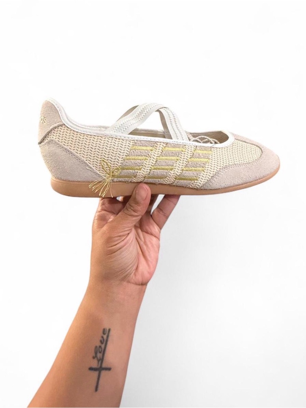 Adidas Barreda cream and yellow ballet sneakers #sneakers #lifestyle